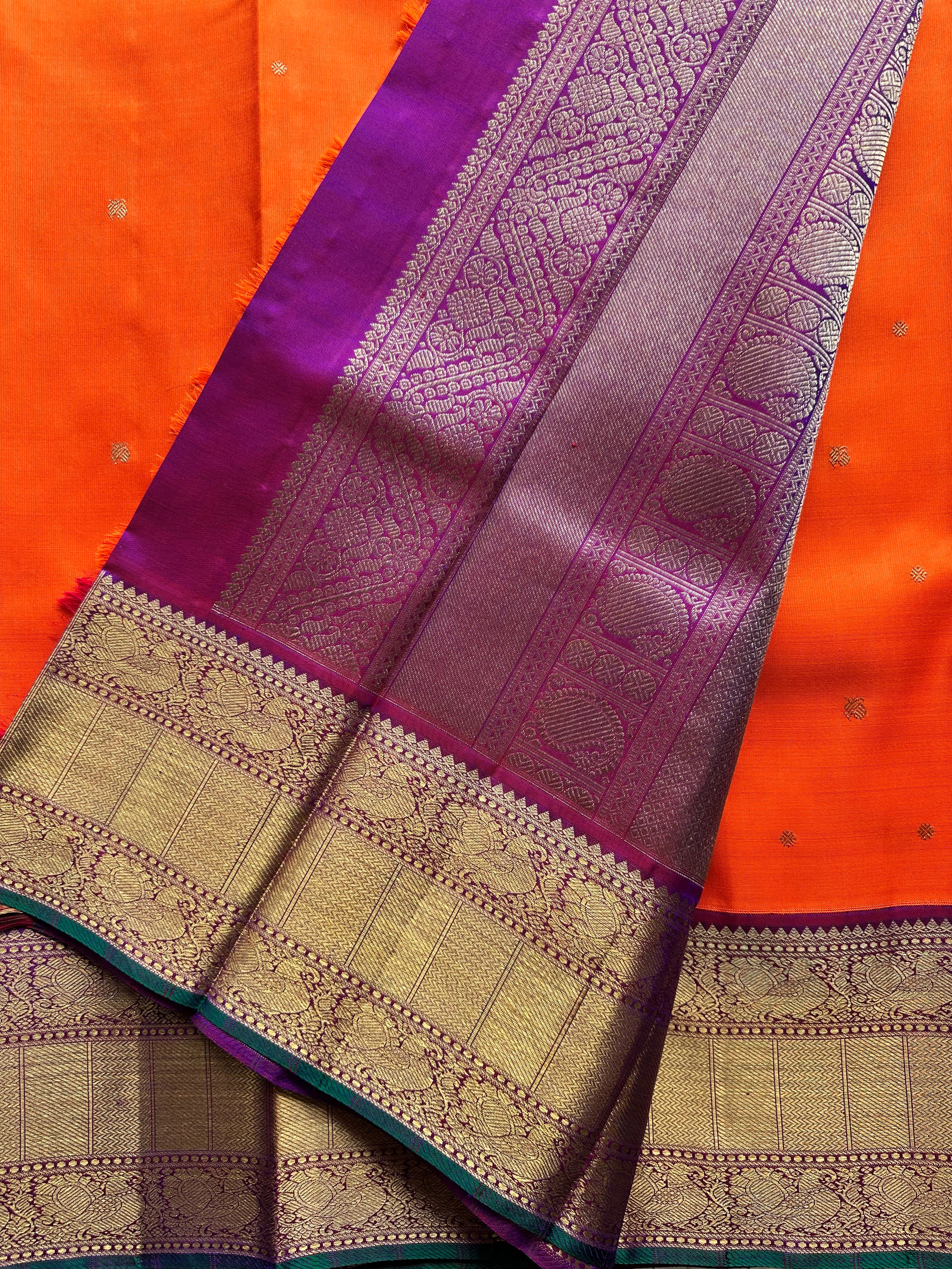 Vintage Kanjivaram Silk Saree