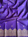 Eggplant Vintage Kanjivaram Silk Saree