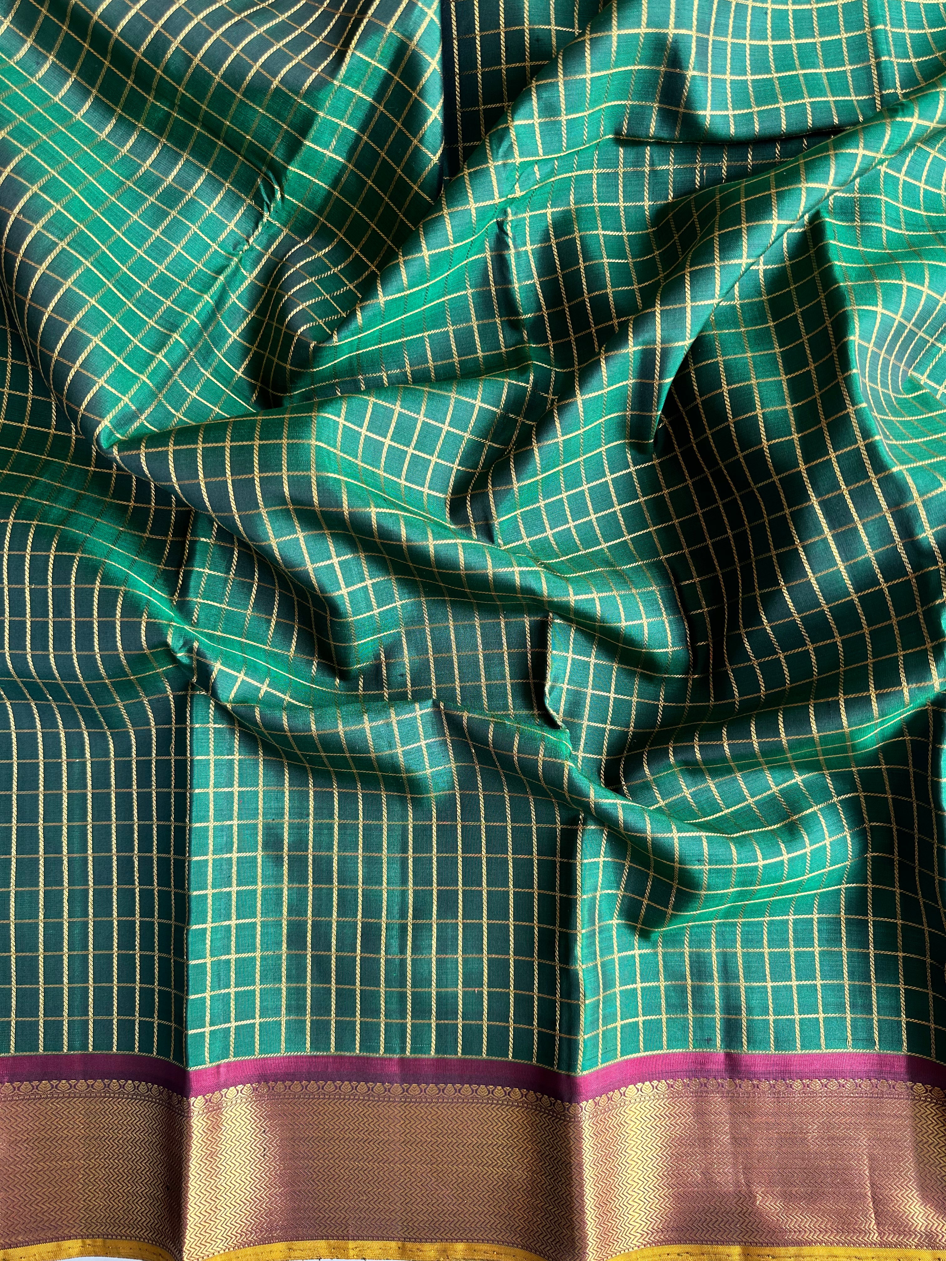 Green Vintage Kanjivaram Silk Saree