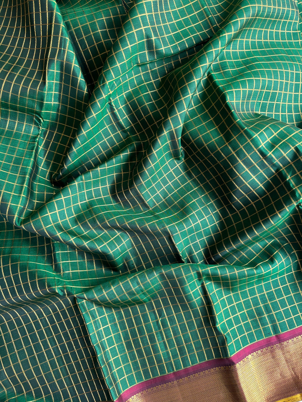 Green Vintage Kanjivaram Silk Saree