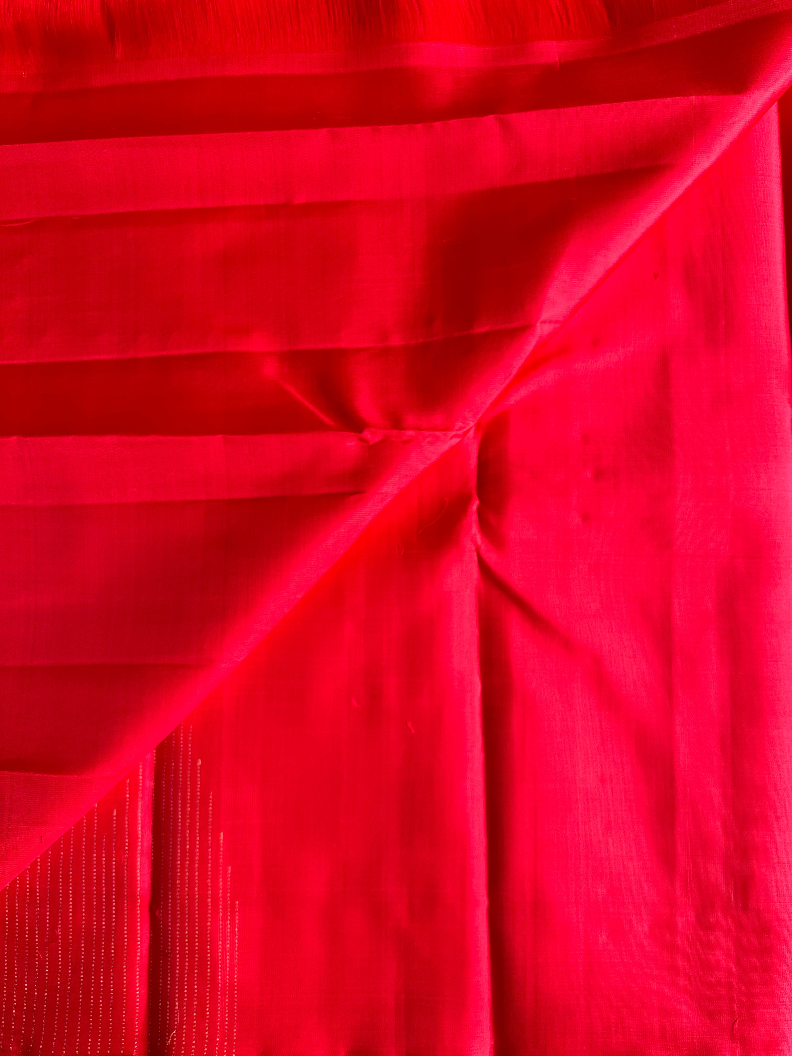Red Vintage Kanjivaram Silk Saree