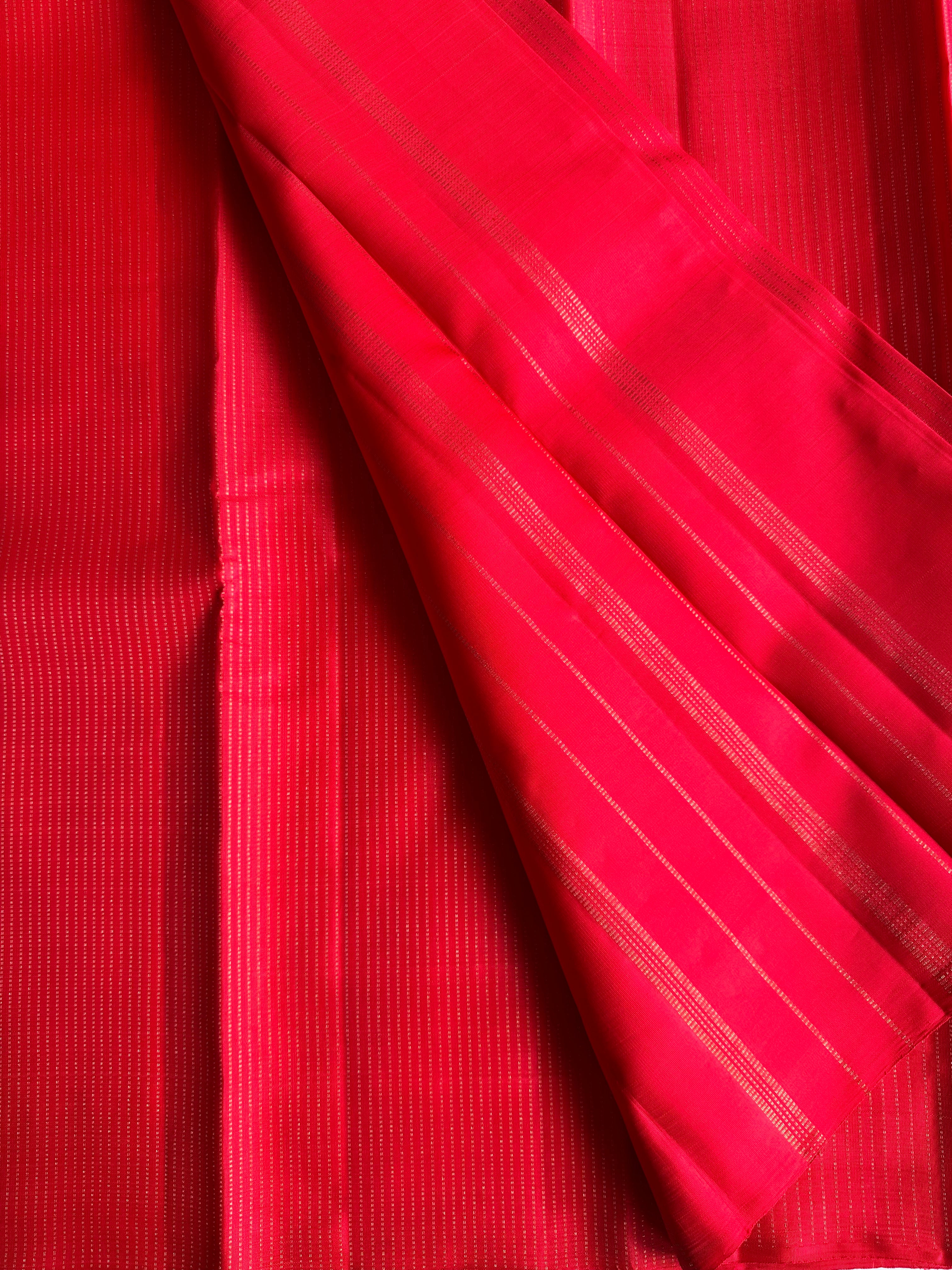 Red Vintage Kanjivaram Silk Saree