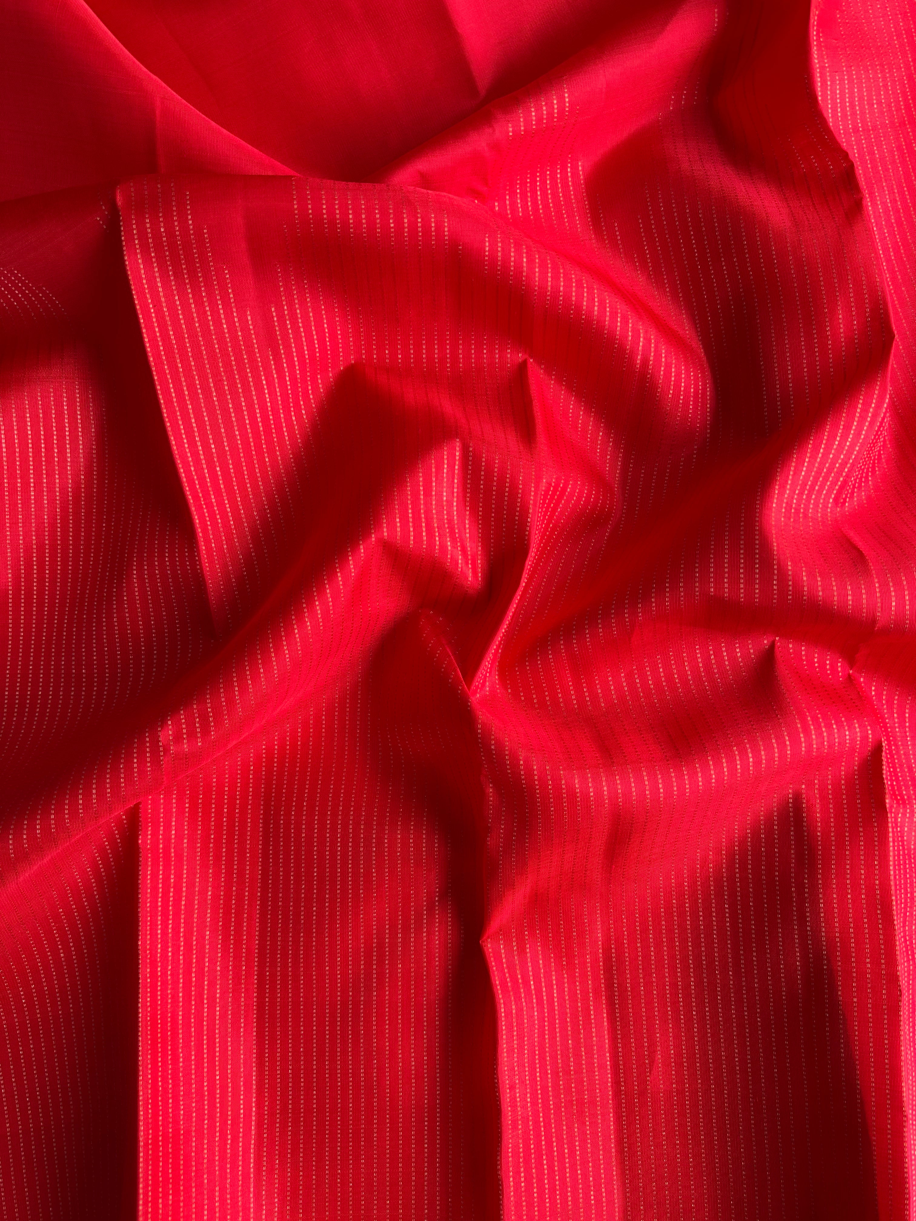 Red Vintage Kanjivaram Silk Saree