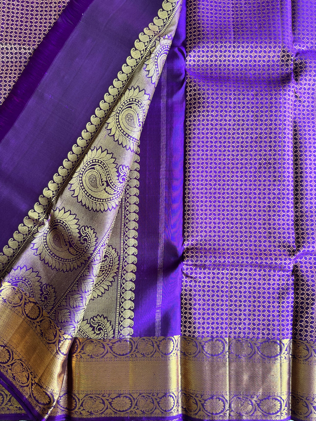 Purple Traditional Kanjivaram Silk Saree
