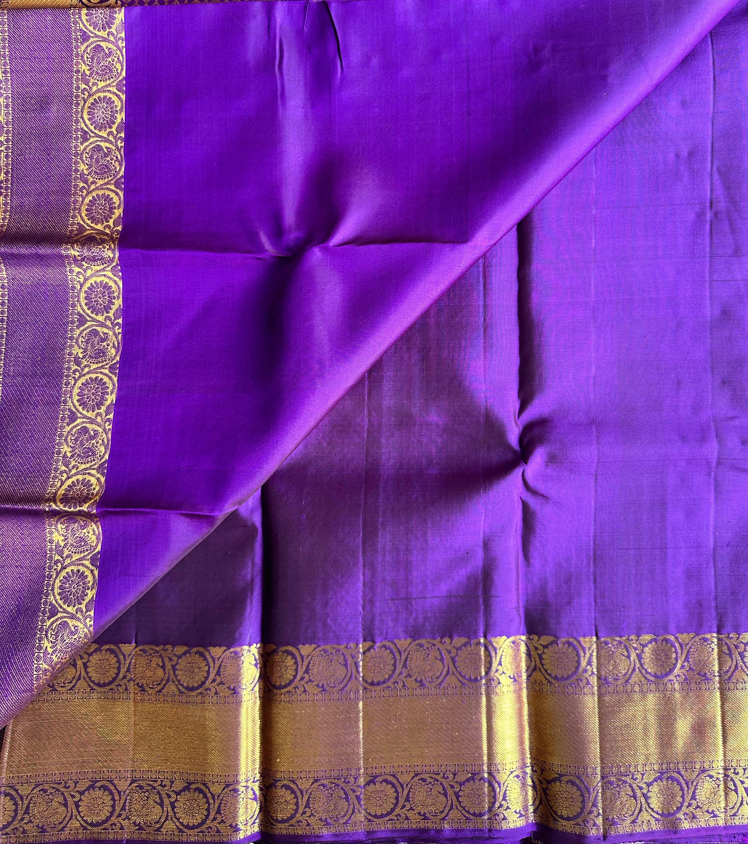 Purple Traditional Kanjivaram Silk Saree