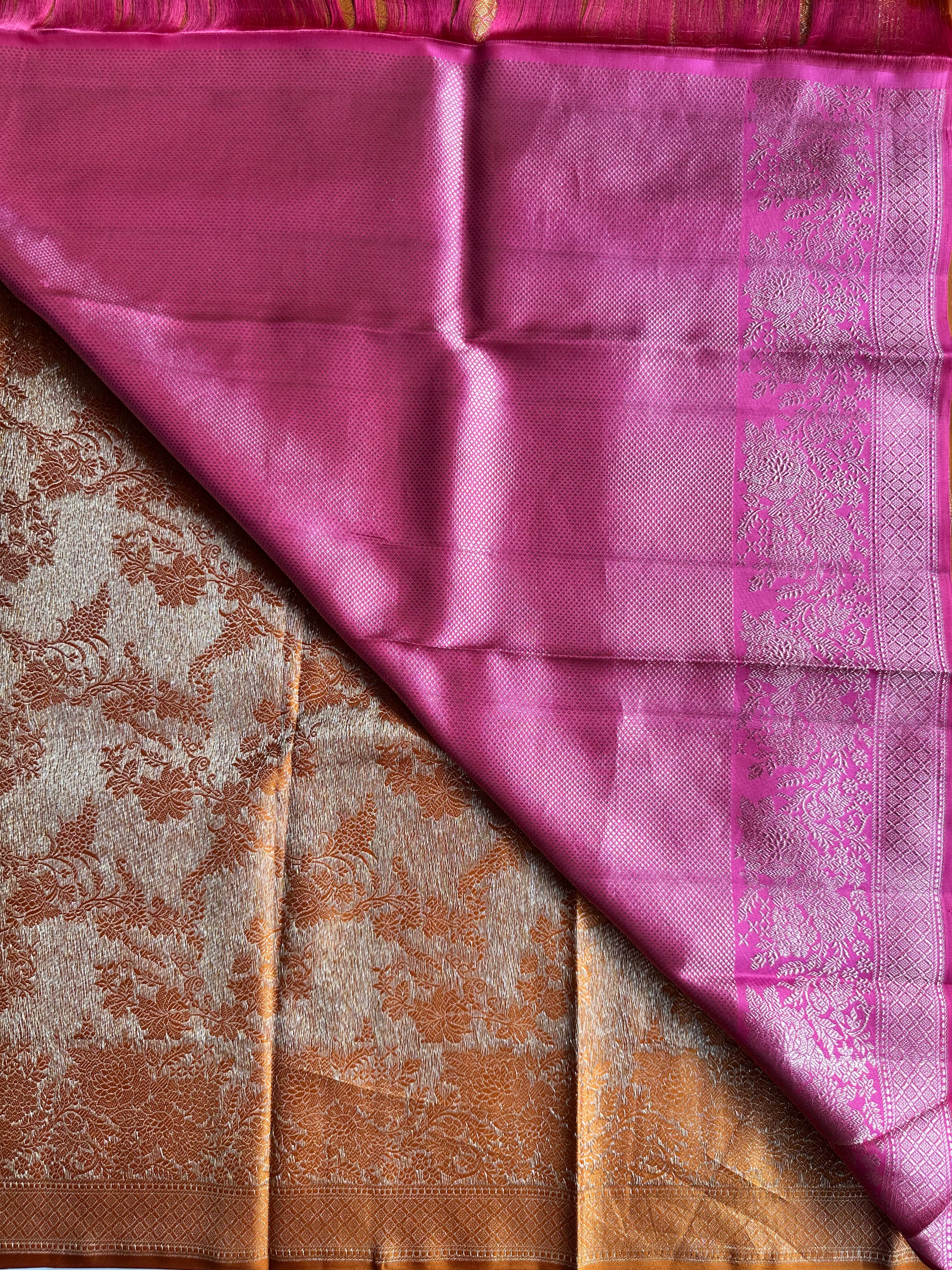 Mustard Traditional Kanjivaram Silk Saree