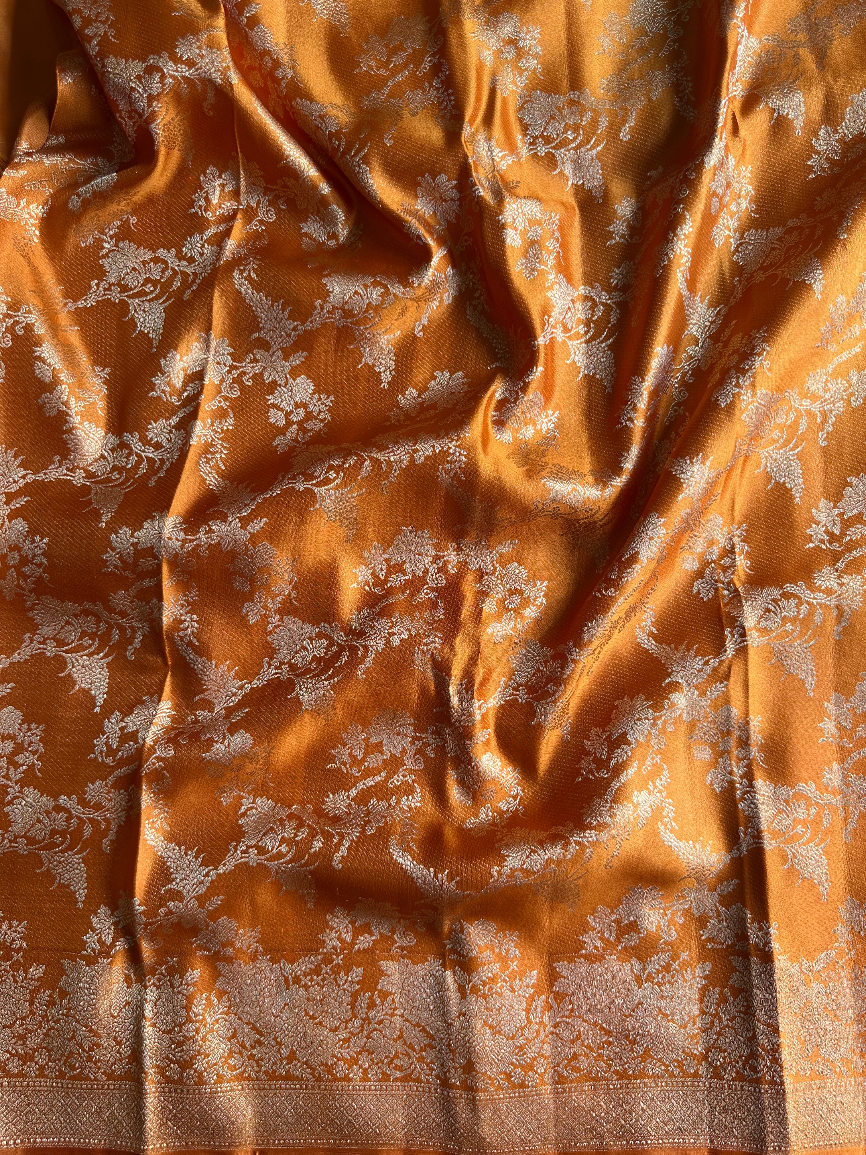 Mustard Traditional Kanjivaram Silk Saree