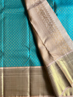 Turquoise Traditional Kanjivaram Silk Saree