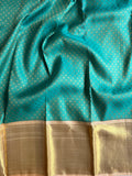 Turquoise Traditional Kanjivaram Silk Saree