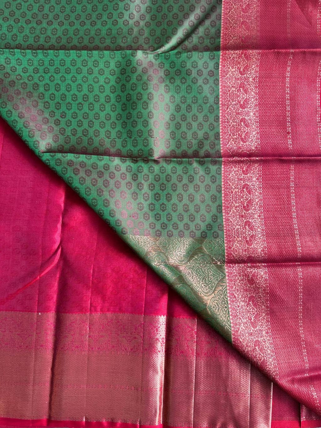 Emerald Green Traditional Kanjivaram Silk Saree