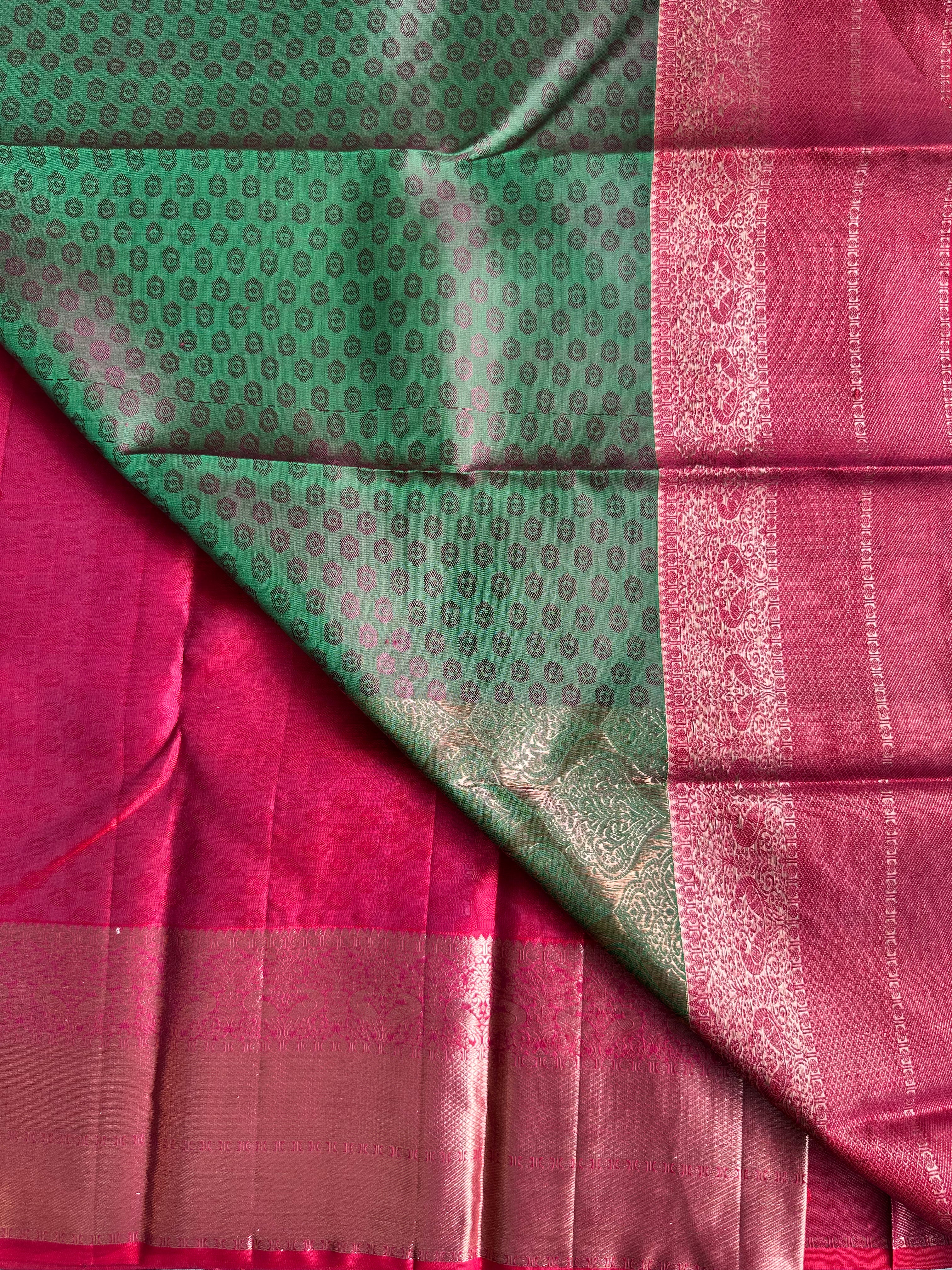 Emerald Green Traditional Kanjivaram Silk Saree