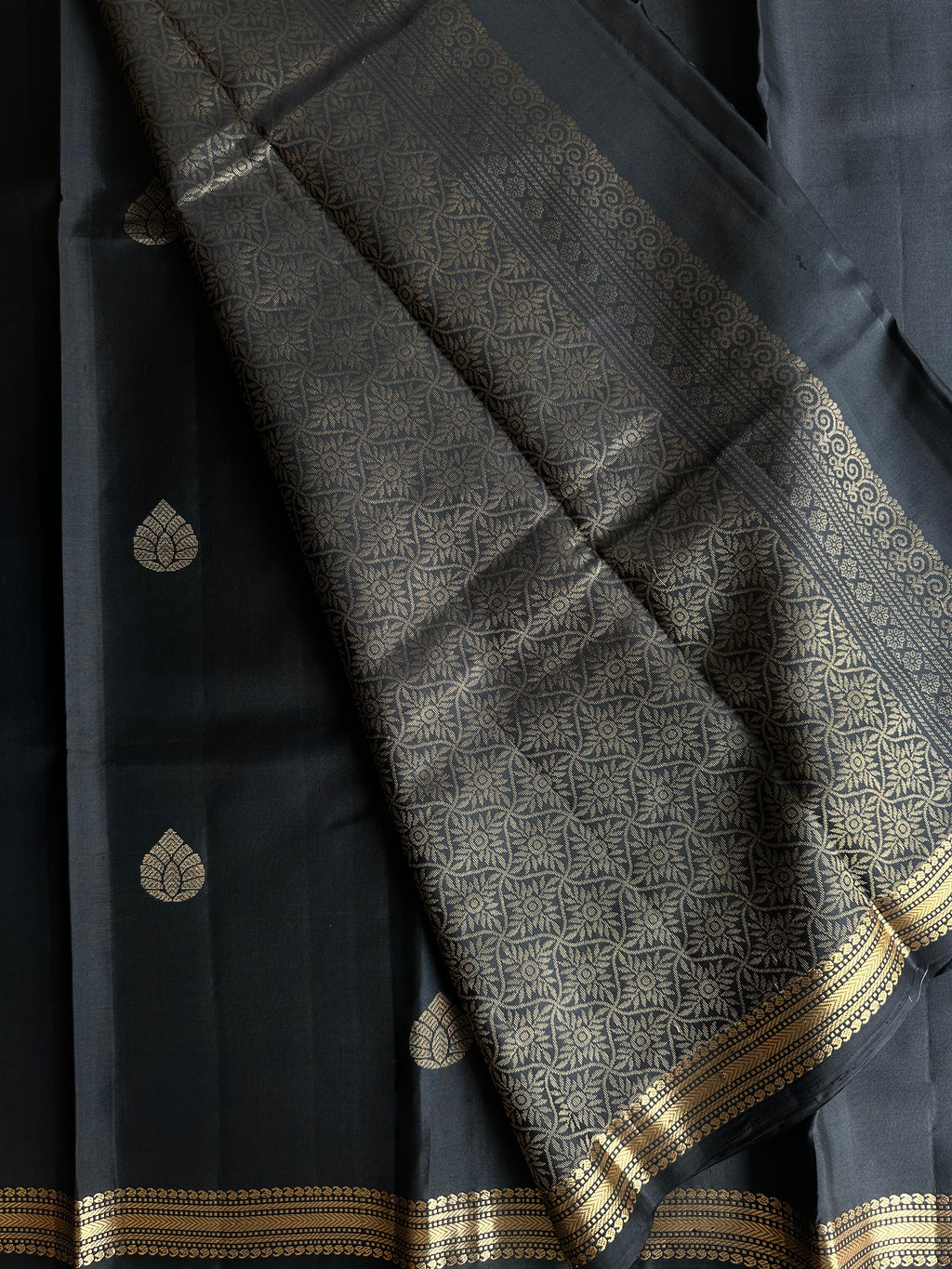 Black Soft Silk Saree