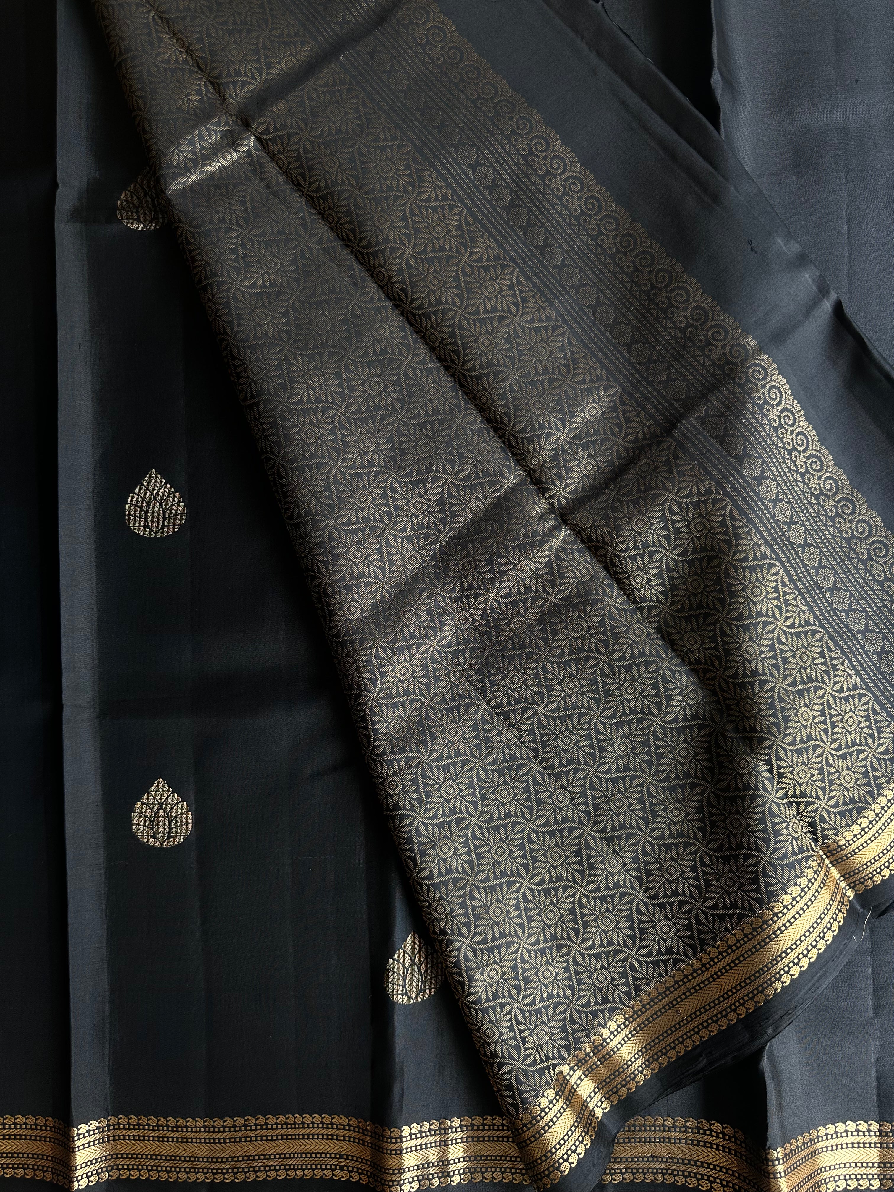 Black Soft Silk Saree